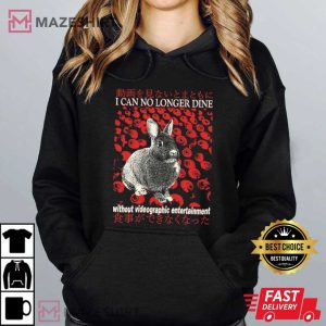 I Can No Longer Dine Rabbit Vintage Japanese T Shirt (4)