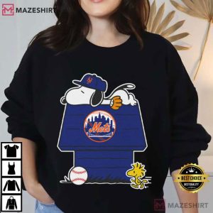 Snoopy And Woodstock Mets Dugout Baseball Fan T Shirt (4)