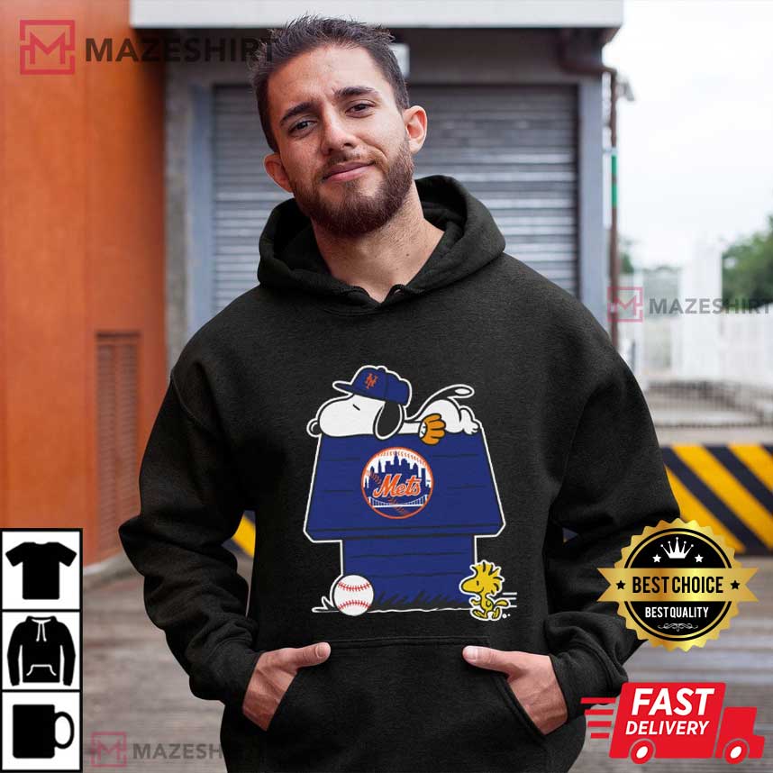 Snoopy And Woodstock Mets Dugout Baseball Fan T-Shirt Snoopy And Woodstock Mets Dugout Baseball Fan T-Shirt