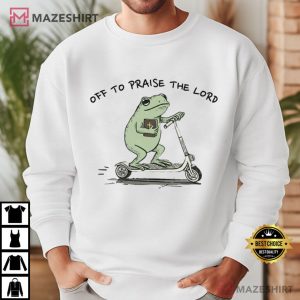 Frog Off To Praise The Lord Christian Funny T Shirt (4)