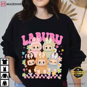 Labubu Monster Bunny Doll Cute Graphic T Shirt (4)