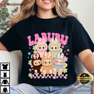 Labubu Monster Bunny Doll Cute Graphic T Shirt (1)