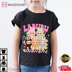 Labubu Monster Bunny Doll Cute Graphic T Shirt (2)