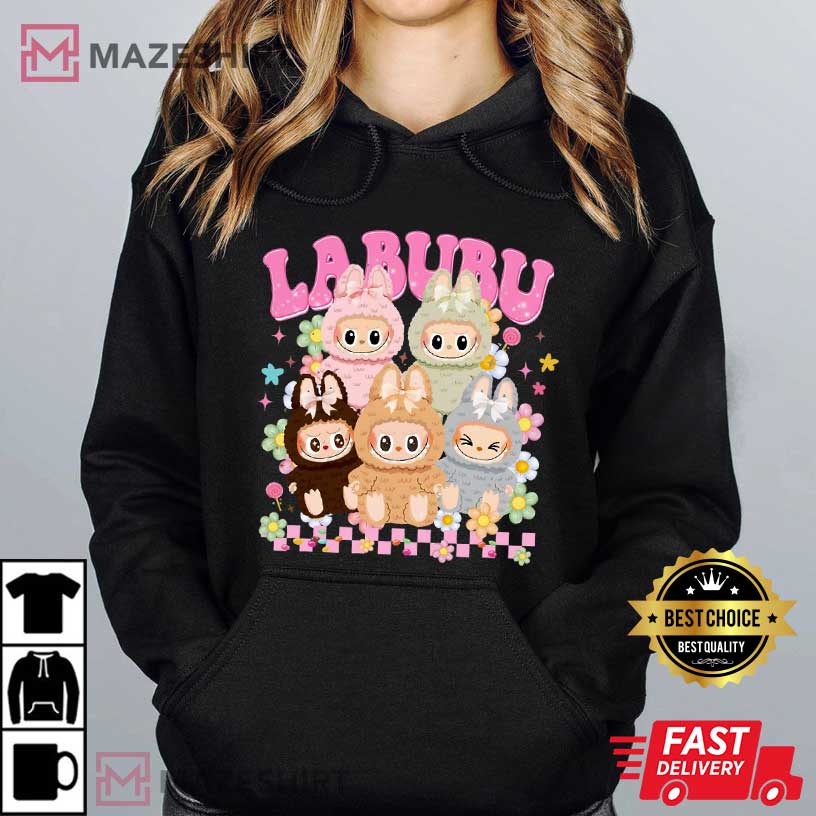 Labubu Monster Bunny Doll Cute Graphic T-Shirt Labubu Monster Bunny Doll Cute Graphic T-Shirt