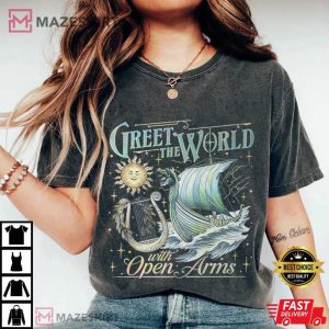 Greet The World With Open Arms Bookish T Shirt (2)