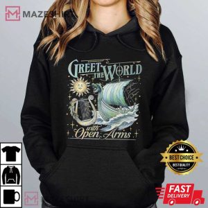 Greet The World With Open Arms Bookish T Shirt (3)