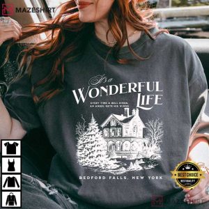 It's A Wonderful Life Christmas Movie Comfort Colors T Shirt (2)