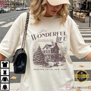 It's A Wonderful Life Christmas Movie Comfort Colors T Shirt (3)