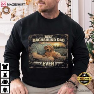 Best Dachshund Dad Ever Fathers Day T Shirt (4)
