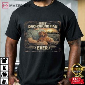 Best Dachshund Dad Ever Fathers Day T Shirt (2)