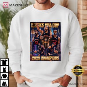 Collectible NY Knicks 2025 NBA Cup Champions T Shirt (4)