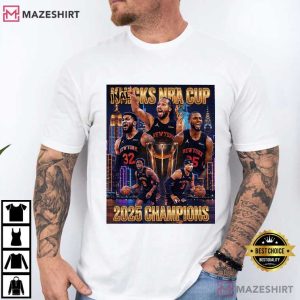 Collectible NY Knicks 2025 NBA Cup Champions T Shirt (1)