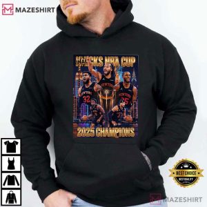 Collectible NY Knicks 2025 NBA Cup Champions T Shirt (3)