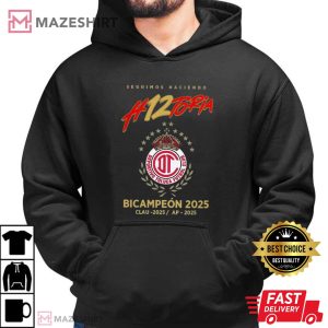 Toluca Bicampeón Foto Soccer Diablo Mayor 2026 T Shirt (3)