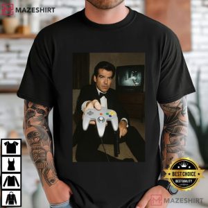 James Bond 007 Vintage Gamer Aesthetic T Shirt (1)