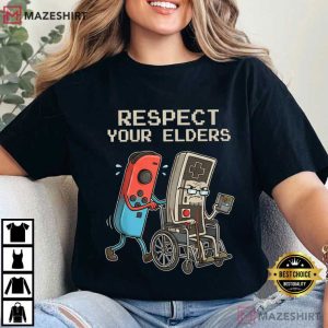 Respect Your Elders Game Funny Retro T Shirt (1)