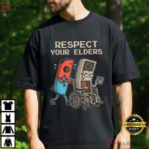 Respect Your Elders Game Funny Retro T Shirt (2)