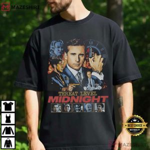 The Office Threat Level Midnight Vintage T Shirt (1)