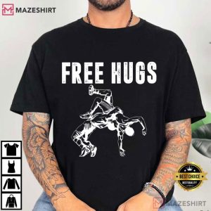 Free Hugs Wrestling Sports T Shirt (3)