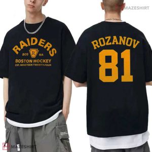 Heated Rivalry Boston Raiders Hockey Ilya Rozanov Replica T-Shirt