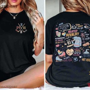 Heated Rivalry Hollanov Couple Romance Book T Shirt (3)