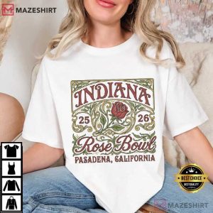 Indiana Rose Bowl Vintage Floral Football T Shirt (1)