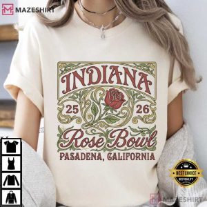 Indiana Rose Bowl Vintage Floral Football T Shirt (2)