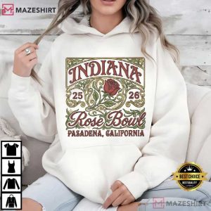 Indiana Rose Bowl Vintage Floral Football T Shirt (3)