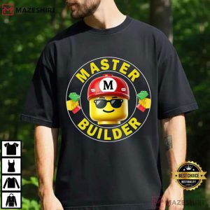 Master Builder Building Blocks Kids T Shirt (1)