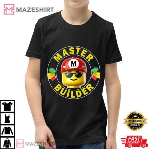 Master Builder Building Blocks Kids T Shirt (2)