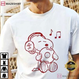 Music Snoopy Peanuts Cartoon T Shirt (2)