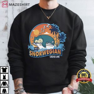 Snorwegian Cruise Line Snorlax Pokemon T Shirt (4)