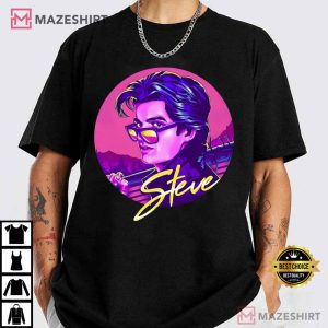 Stranger Things Steve Harrington Joe Keery Retro Art T Shirt (1)