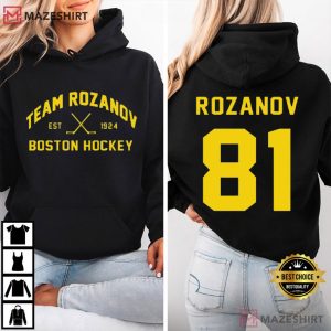 Team Ilya Rozanov 81 Boston Hockey Heated Rivalry T Shirt (1)