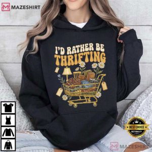 I’d Rather Be Thrifting Aesthetic Decor Cart T Shirt (3)