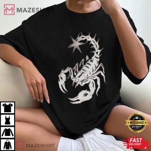 Scorpion Grunge Aesthetic Faded T Shirt (2)
