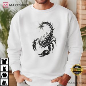 Scorpion Grunge Aesthetic Faded T Shirt (3)