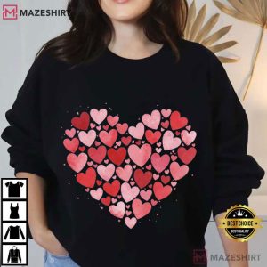 Valentines Day Heart XOXO Graphic T Shirt (4)