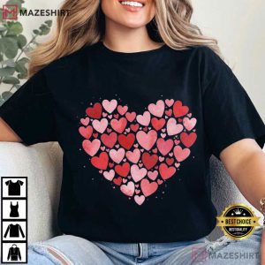 Valentines Day Heart XOXO Graphic T Shirt (1)