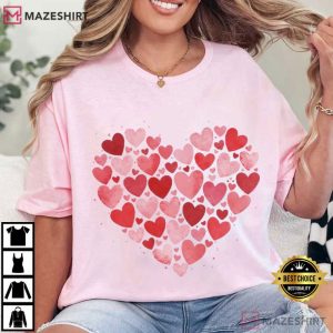 Valentines Day Heart XOXO Graphic T Shirt (2)