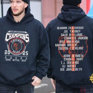 Chicago Football 2025 NFC North Champions T Shirt (4)