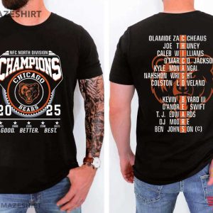 Chicago Football 2025 NFC North Champions T Shirt (3)
