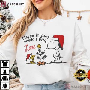 Snoopy Charlie Brown Woodstock Christmas T Shirt (4)
