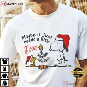 Snoopy Charlie Brown Woodstock Christmas T-Shirt