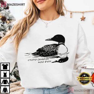 Heated Rivalry Movie Stupid Canadian Wolf Bird Funny T Shirt (1)