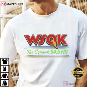 WSQK Radio Logo The Squawk 94 5 FM Stranger Things T Shirt (2)