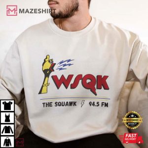 Stranger Things WSQK The Squawk Radio Fan Merch T Shirt (1)