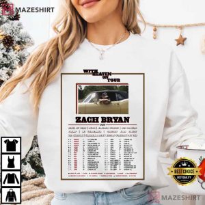 Zach Bryan On Tour Western Bull Skull T Shirt (1)