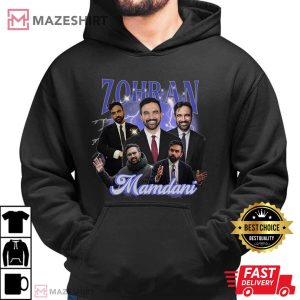 Zohran Mamdani Rap Bootleg Liberal T Shirt (1)