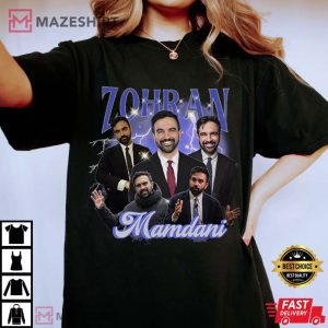 Zohran Mamdani Rap Bootleg Liberal T Shirt (3)